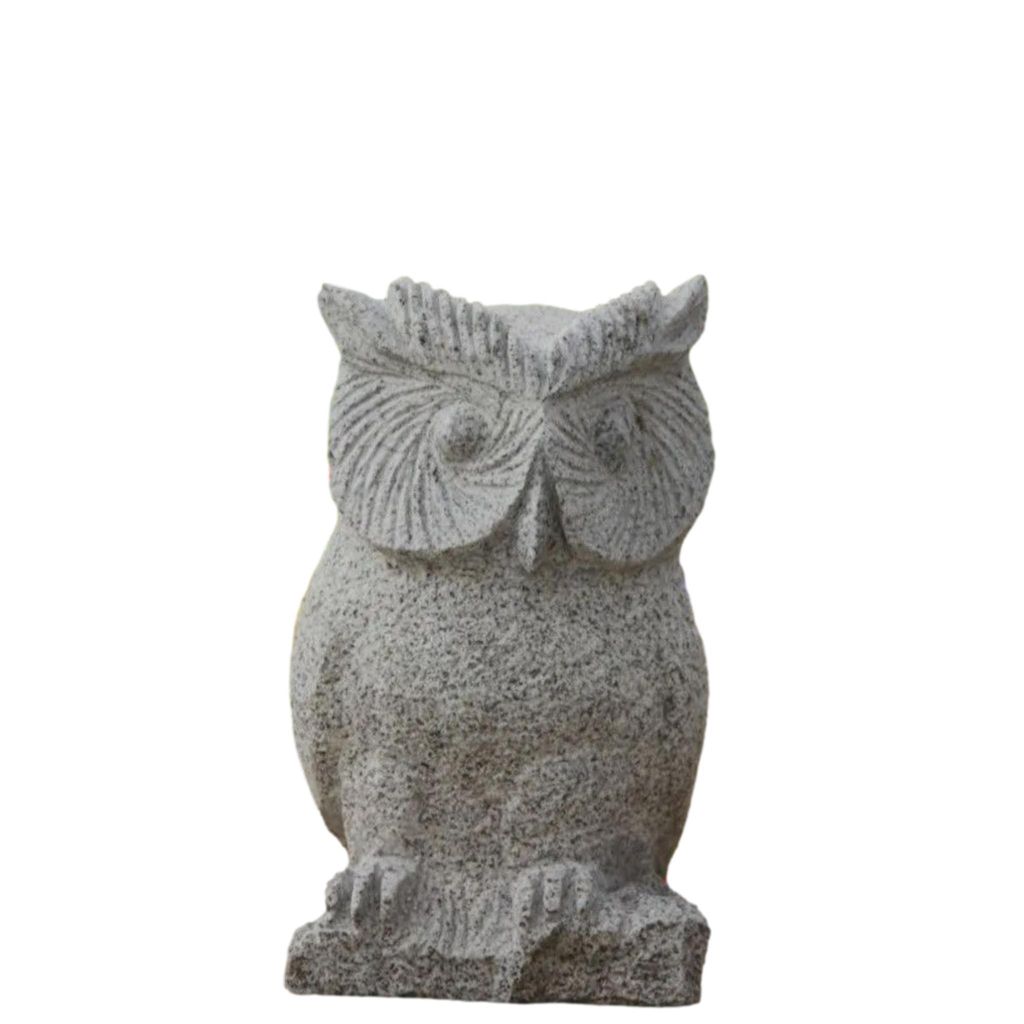 Schöne Eule perfekt für die Wohnung oder Balkon aus Granit Neu Frostfest Witterungsbeständig Tierfigur Vogel Steinfigur Gartenfigur GE-0983018630