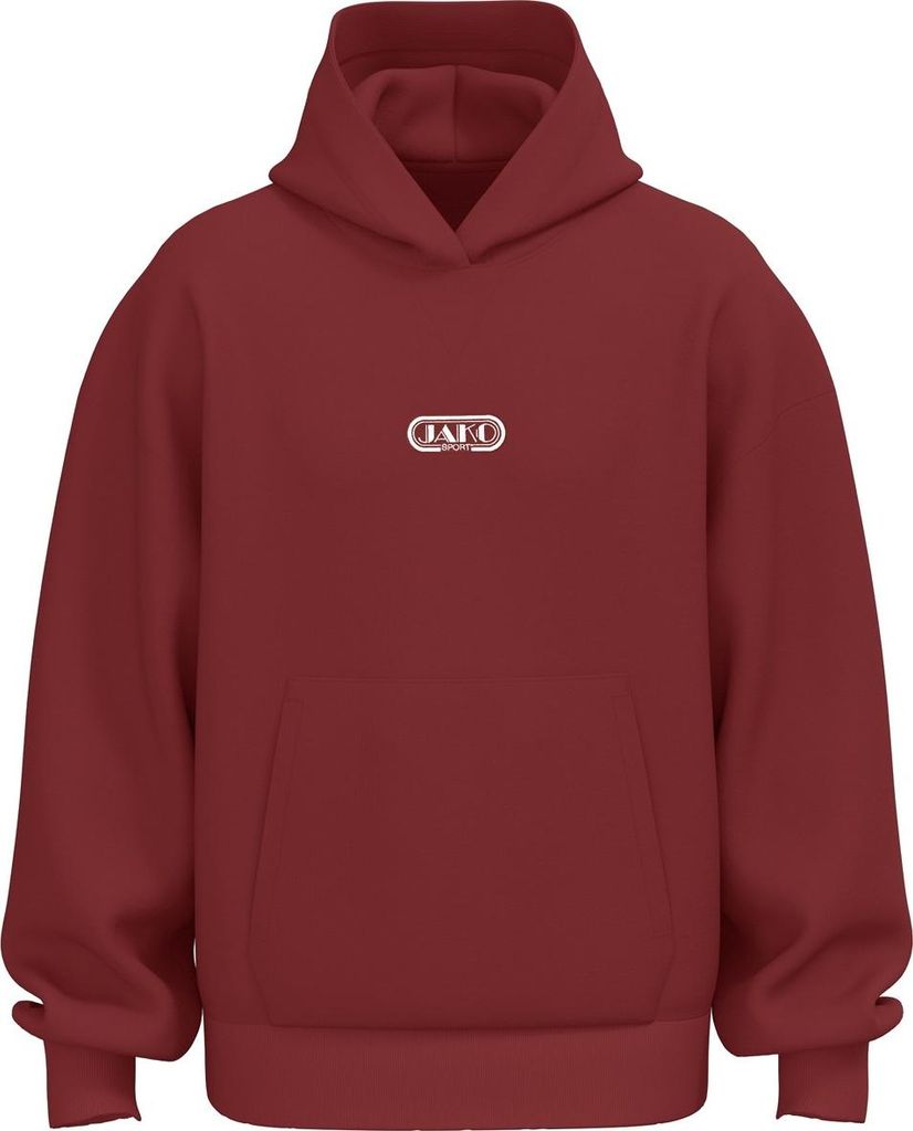 Jako Kapuzensweat Wardrobe - rubinrot, Größe:L