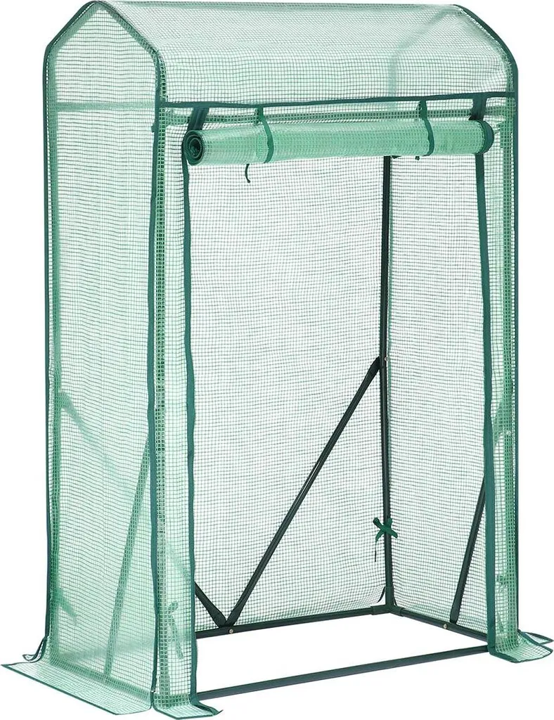 Serre de jardin potager avec porte enroulable pour tomates et semis