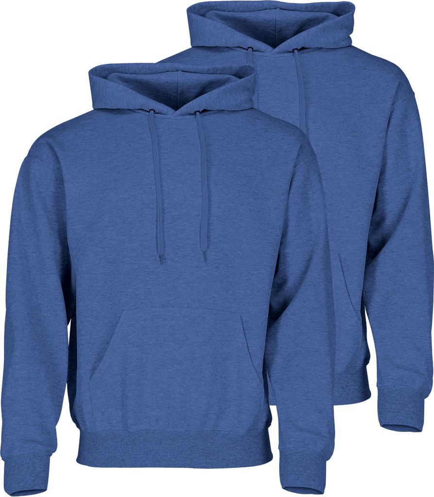 Fruit of the Loom Classic Kapuzen-Sweat Farbe: retro royalblau meliert Größe: S