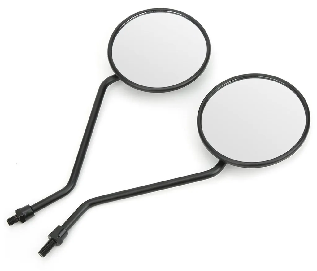 Rétroviseurs de scooter ronds pour guidon de moto avec filetage 8 mm
