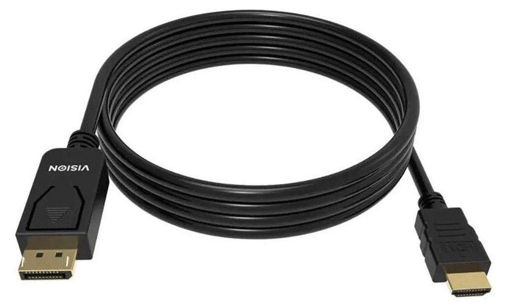 2 m DisplayPort zu HDMI Kabel - 8k bei 60 Hz - DP Version 1.4 - vergoldete Stecker - HDMI 2.1 unterstützt Hotplug - DP (m) zu HDMI (m) - Außendur...