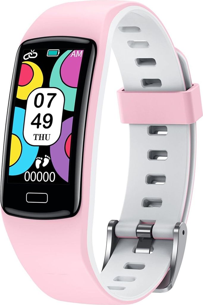 Armbanduhr Fitnessuhr Schrittzähler Wasserdicht: Smart Watch Kinder Uhr Mädchen Jungen Teenager Uhren mit Herzfrequenz Blutdruck schla Sportuhr W...