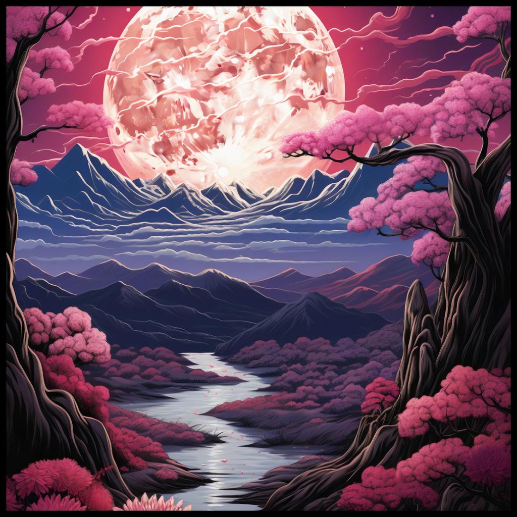 Plakat 80x80cm Rosa Traumland