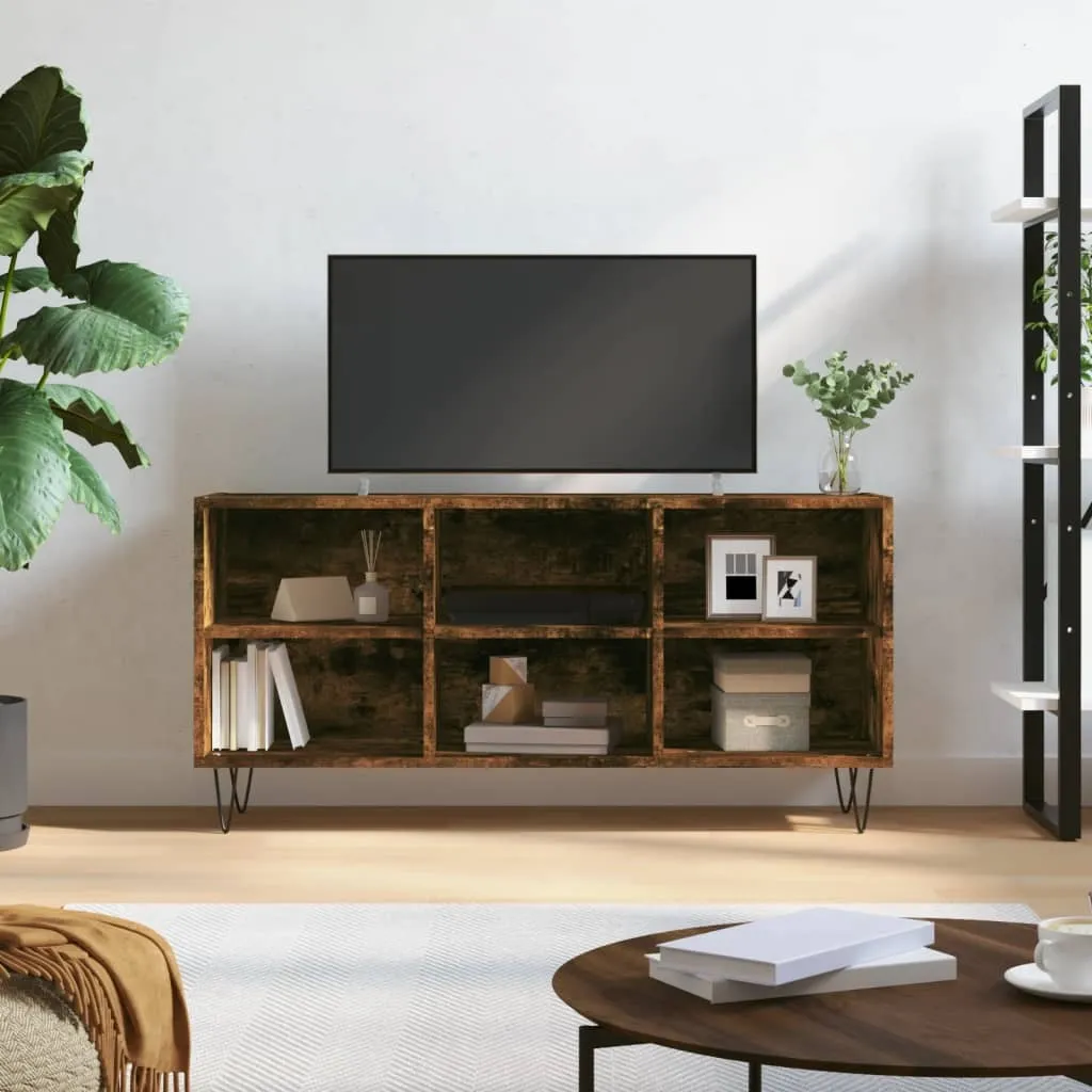 Mobile TV Maison Exclusive Rovere Affumicato 104cm - Design Industriale