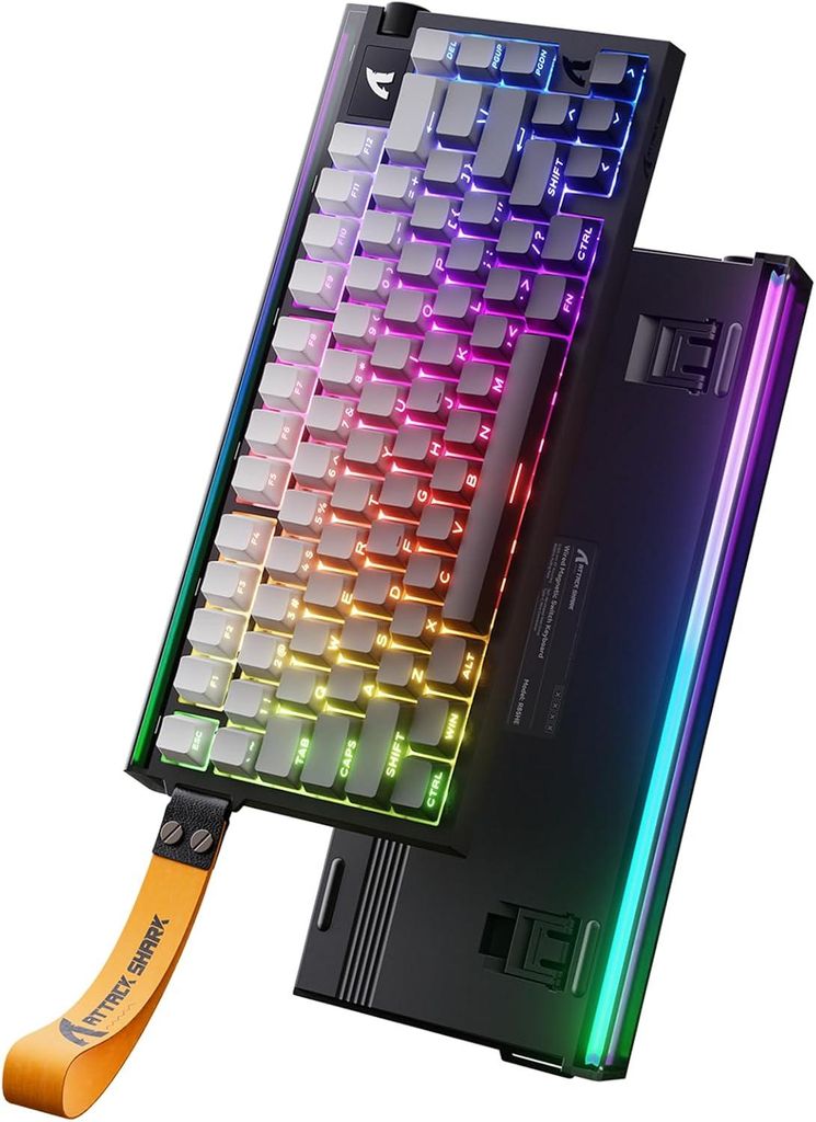 MAMBASNAKE x Attack Shark R85HE 75% Kabelgebundene Gaming-Tastatur, Magnetische Schalter, 8000Hz, 0,08ms Latenz, RGB, QWERTY, E-Sport Keyboard