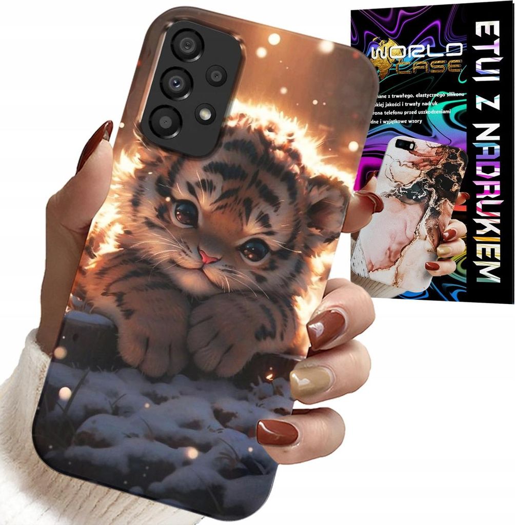 Etui Für Samsung A52 / A52S - Bedrucktes Süsses Tiger-Etui Etui