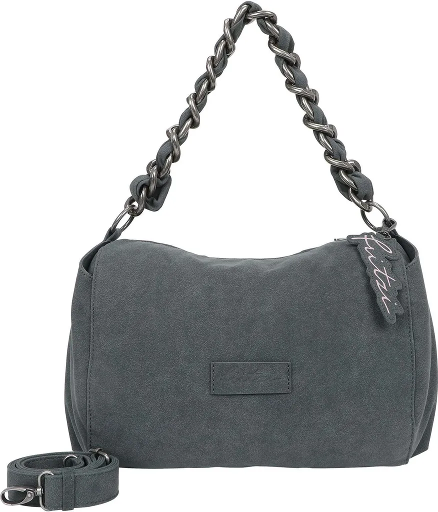 Grand Sac à Épaule Hobo pour Femme Janni Jack Bleu Gris Style Moderne