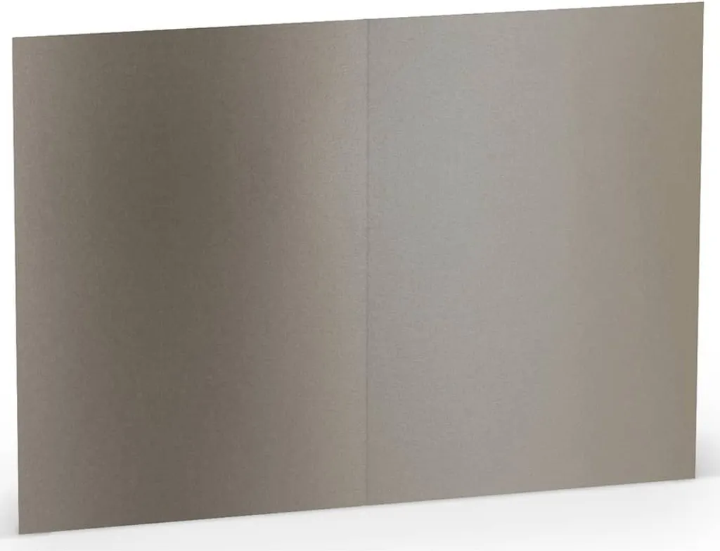 Carte A6 Taupe Métallisé 220g : Fini les Faire-part Fragiles et Ternes