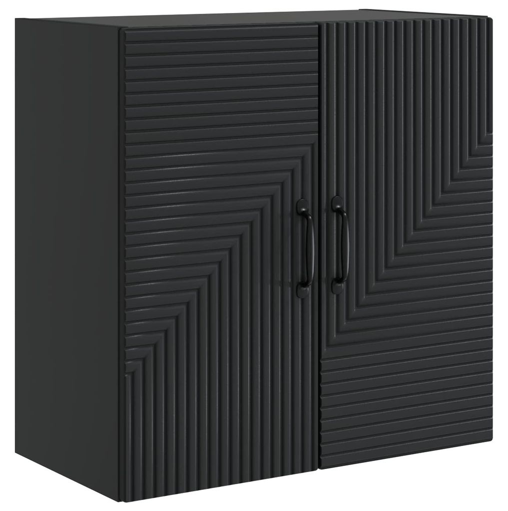 Wandschrank Schwarz 59 x 31 x 60 cm Holzwerkstoff