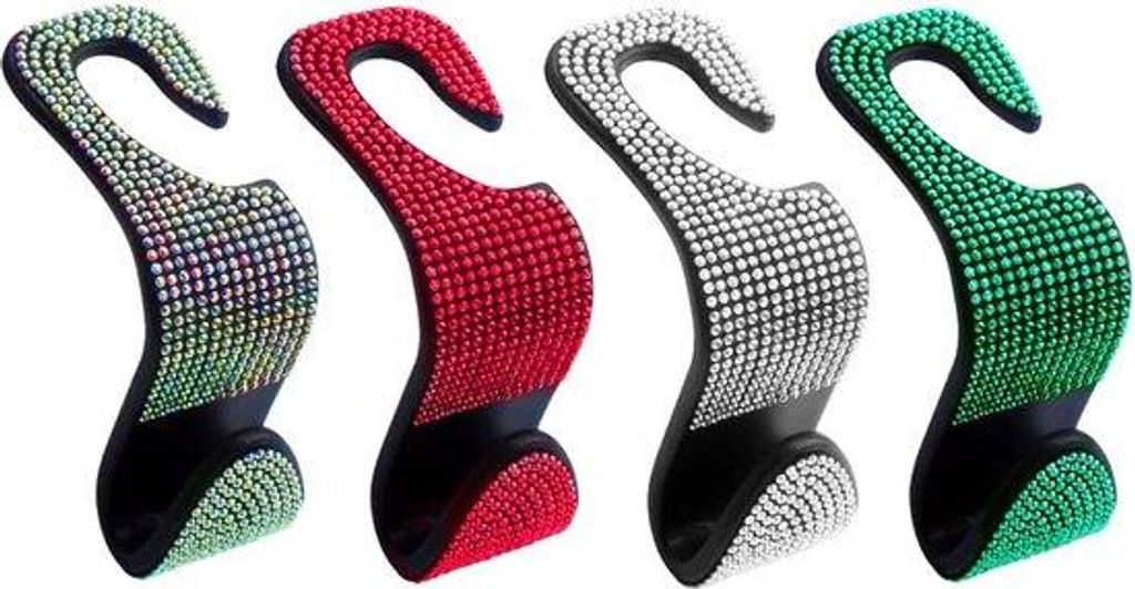 Universal Auto Headrest Hook, Dauerhafte Kopfstütze Halterung für Autositz, Stauraum für Handtaschen