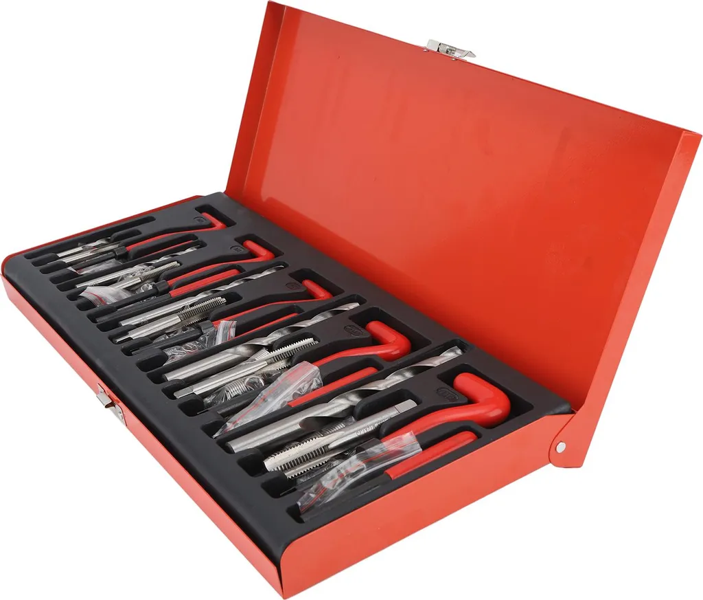 Kit de réparation de filetages métriques HSS M5 à M12 - Coffret 131 pièces