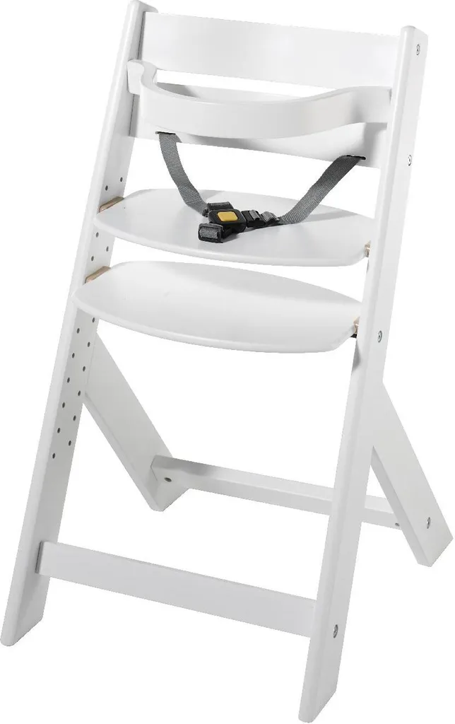 Chaise Haute Enfant Domino Schardt en Bois Blanc pour Repas à Table