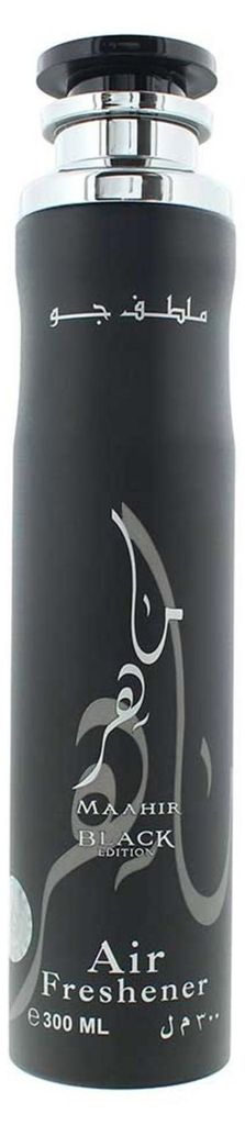 Lattafa Maahir Black, luchtverfrisser, sprays voor huis, Productafbeelding 