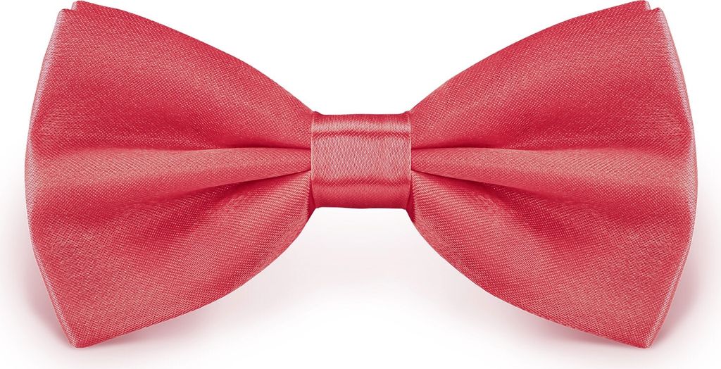Fliege Lachs Größe verstellbar aus Polyester einfarbig uni Produktbild 