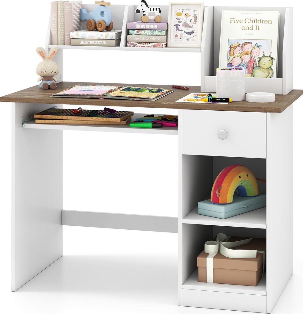 Scrivania per bambini COSTWAY, scrivania per scuola, Immagine del prodotto 