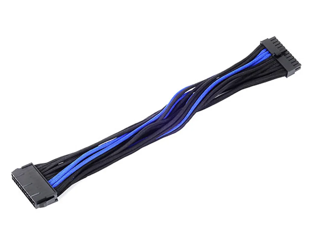 Cavo Prolunga PSU SilverStone 24-Pin ATX 30cm Nero/Blu SST-PP07-MBBA