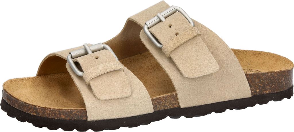 Damen Pantolette Bioline Juana aus Leder und Kork mit ergonomischem Fußbett Größe 40