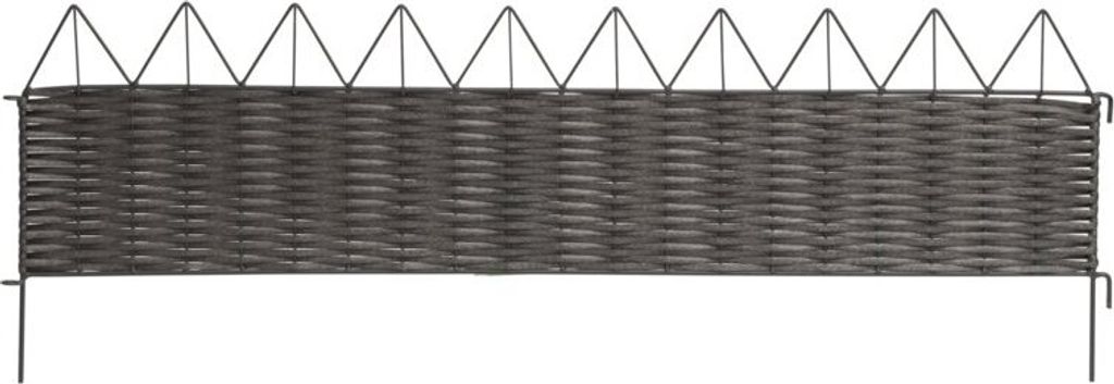 Beeteinfassung aus Rattan mit Zacken Produktbild 