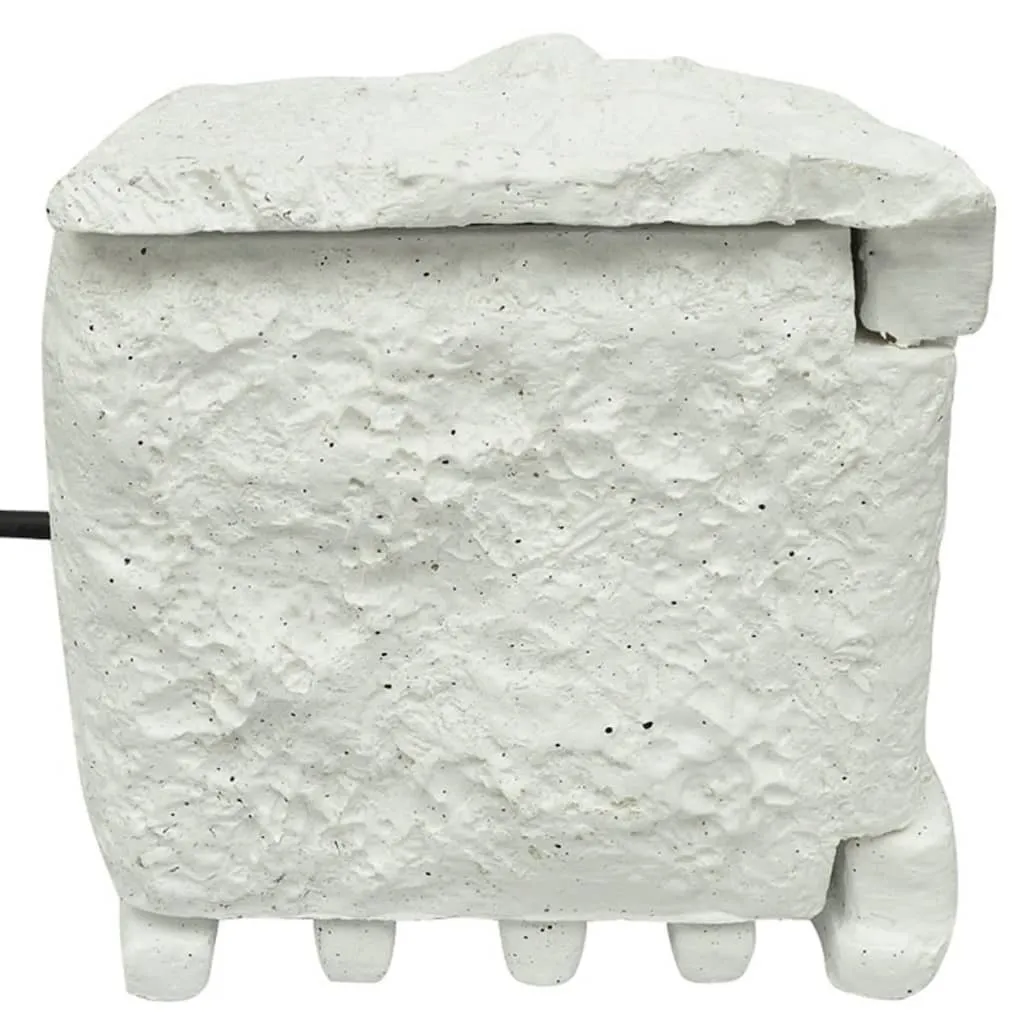 Bloc multiprise extérieur 4 prises étanches vidaXL résine blanche design