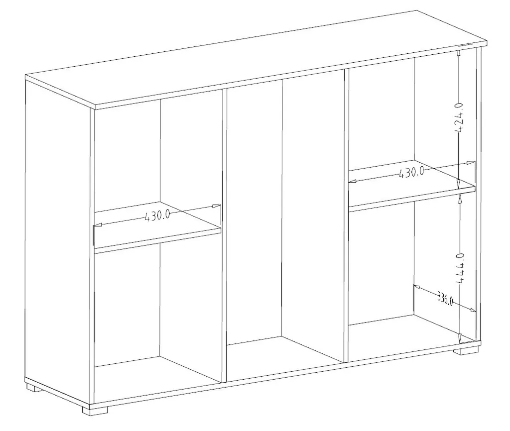 Commode élégante à deux portes SÁRA en bois blanc pour votre chambre - 2