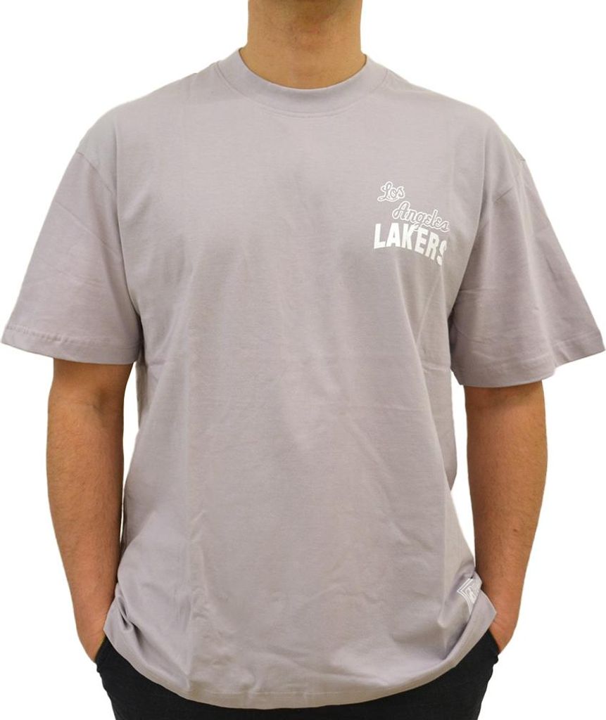 Mitchell & Ness NBA Elite Neutrals Oversized T-Shirt Los Angeles Lakers light purple XL