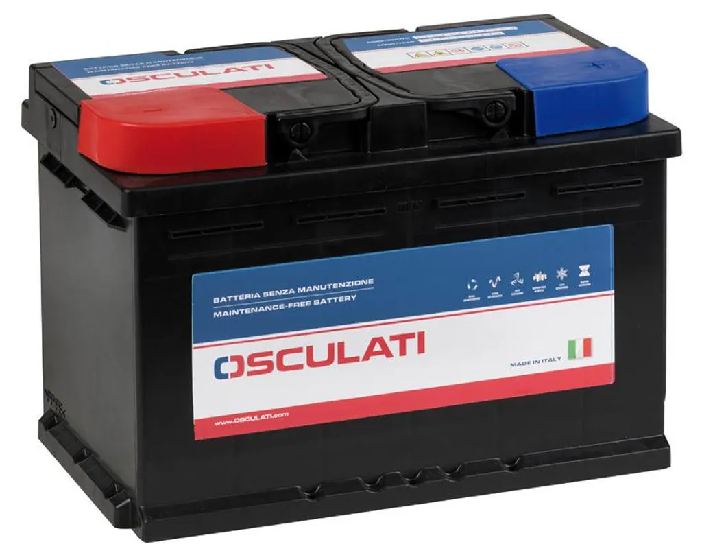 Batterie Osculati 12.480.03 Plus-Serie 80Ah 12V pour Bateau et Marine