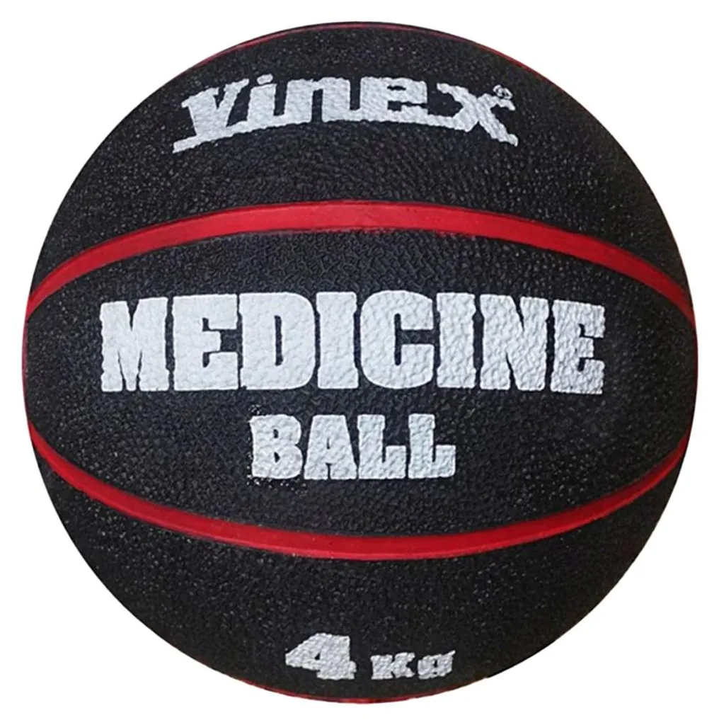 Ballon Lesté Médicine-ball 4 kg Vinex pour Fitness et Renforcement Pro
