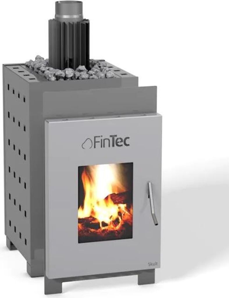 FinTec SKULT MH Holz-Saunaofen 13,9 kW holzbefeuerter Saunaofen mit BImSchV 2