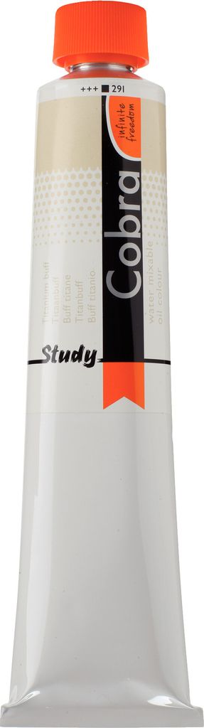 Cobra Study Wassermischbare Ölfarbe Tube 200 ml Titanbuff 291