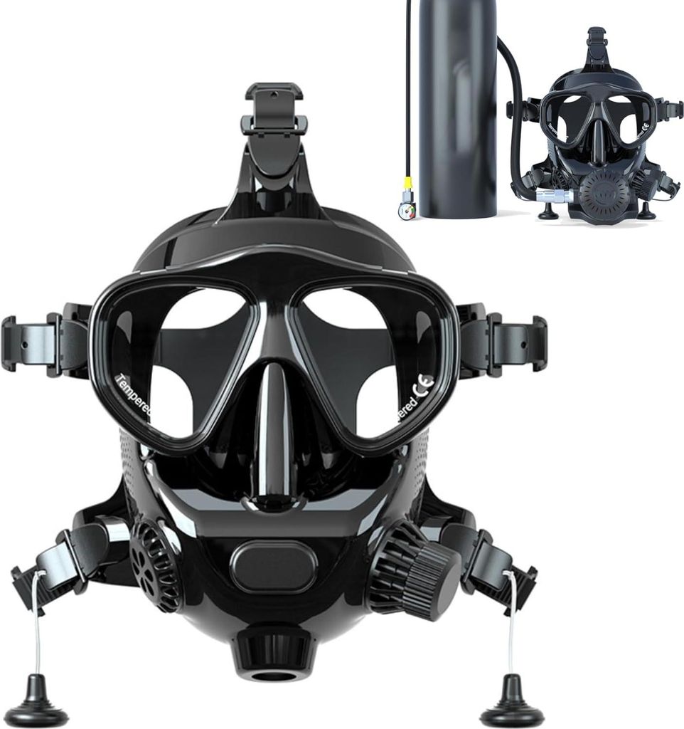 Masque de plongée pour adultes - vision panoramique à 180° Image du produit 