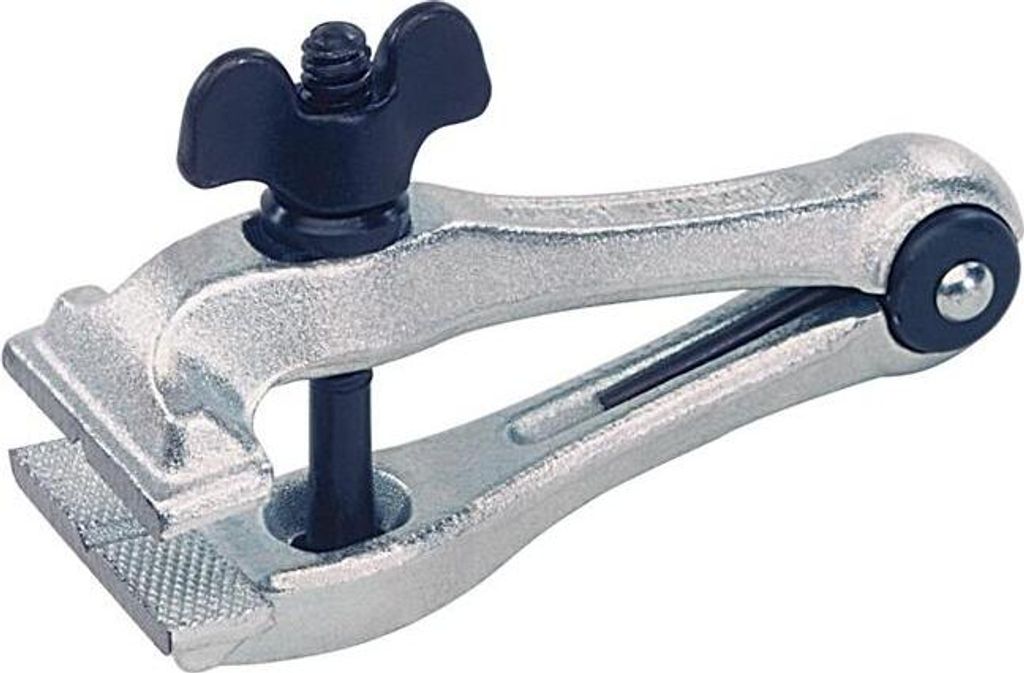 KUKKO Handfeilkloben Länge 120mm Spannweite 22mm Backen-Breite 45mm mit Flügelmutter - 101-120