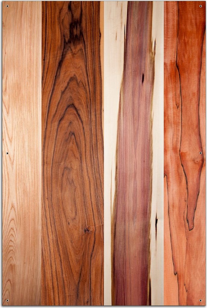 Wallario Outdoor-Poster für Garten oder Balkon, Motiv Holzmuster - Oberfläche mit Holzmaserung VIII, in ca. 61 x 91,50 cm