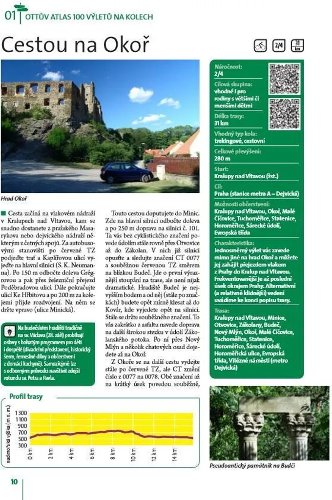 Livre Guide Vélo République Tchèque : 100 Circuits Touristiques Ivo Paulík
