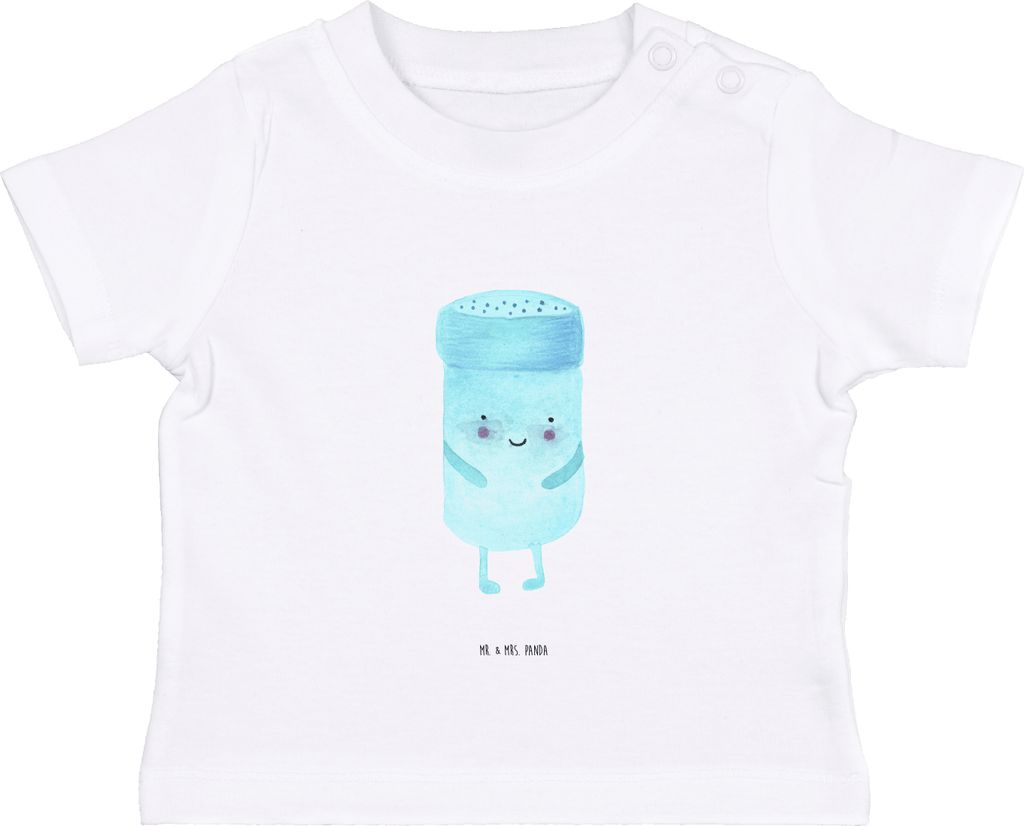 Mr. & Mrs. Panda Babyshirt Beste Freunde Salz 0. - 6. Monat - Weiß - Geschenk, Baby Top, Öko T-Shirt, , Organic, Lustige Sprüche, Fehlende Keywo...