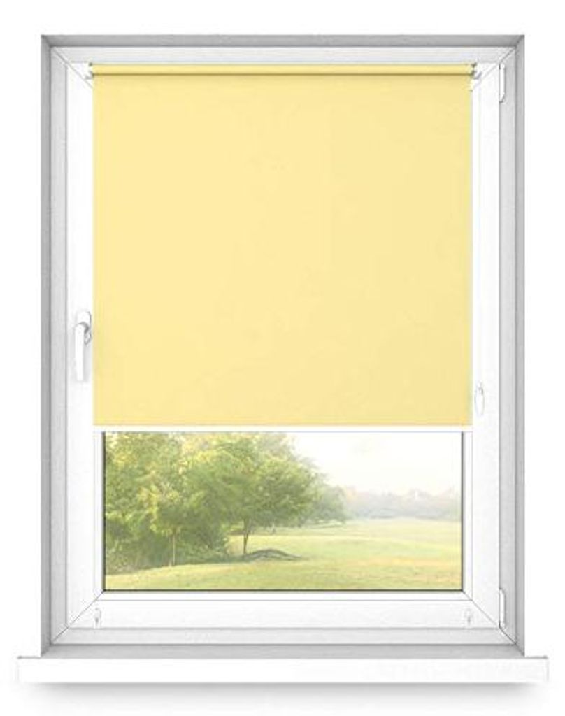 Time4blinds - Rollo ohne Kassette, 60x250 cm, Sonnenblume, Steuerung Rechts