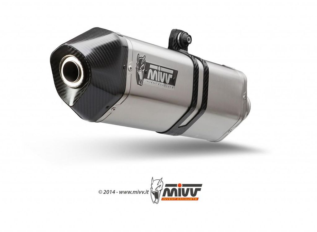 MIVV Speed Edge Slip-on Auspuff genehmigt aus Edelstahl für HONDA Crossrunner