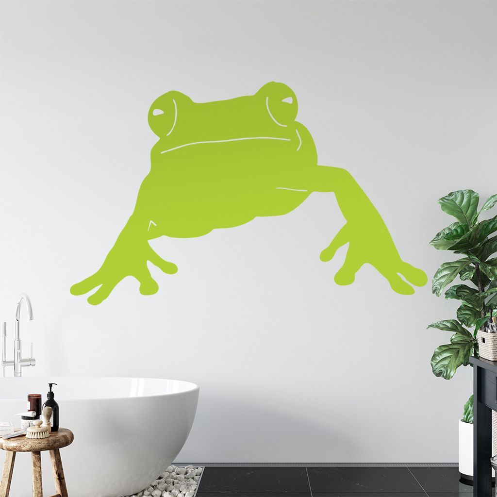KIWISTAR Frosch - Quak Lurch Wasser Amphibien Wandtattoo in 6 Größen - Wandaufkleber Wall Sticker - Dekoration, Küche, Wohnzimmer, Schlafzimmer,...