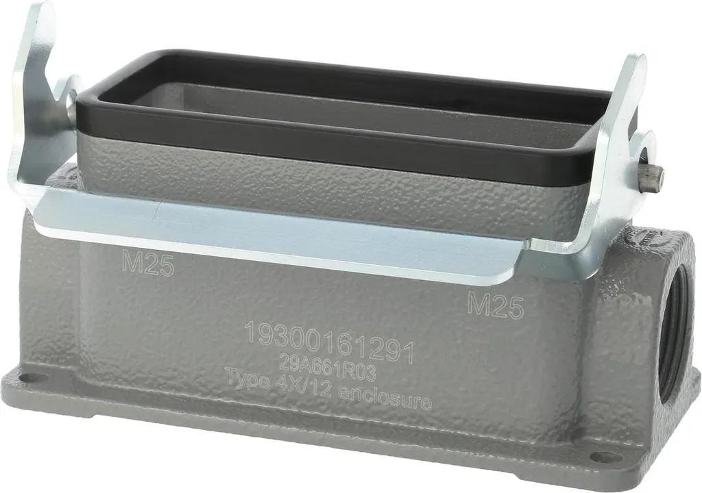 HARTING Han 16B 2xPG21 Base Bassa: Protezione IP65 per Ambienti Ostili