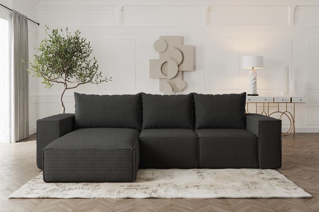 Ecksofa Sofa mit Schlaffunktion ESTELLE in Stoff Poso Produktbild 