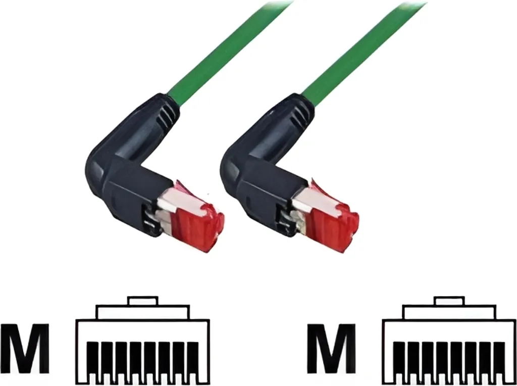 Cavo Patch EFB Cat.6A S/FTP 1,5m Hirose TM21 90° - Conforme LSZH