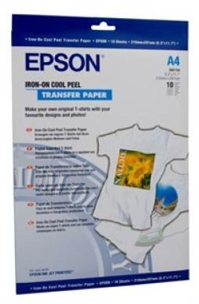 Epson Iron-on-Transfer Paper - A4 - 10 Listů, 1 kusů Obrázek produktu 