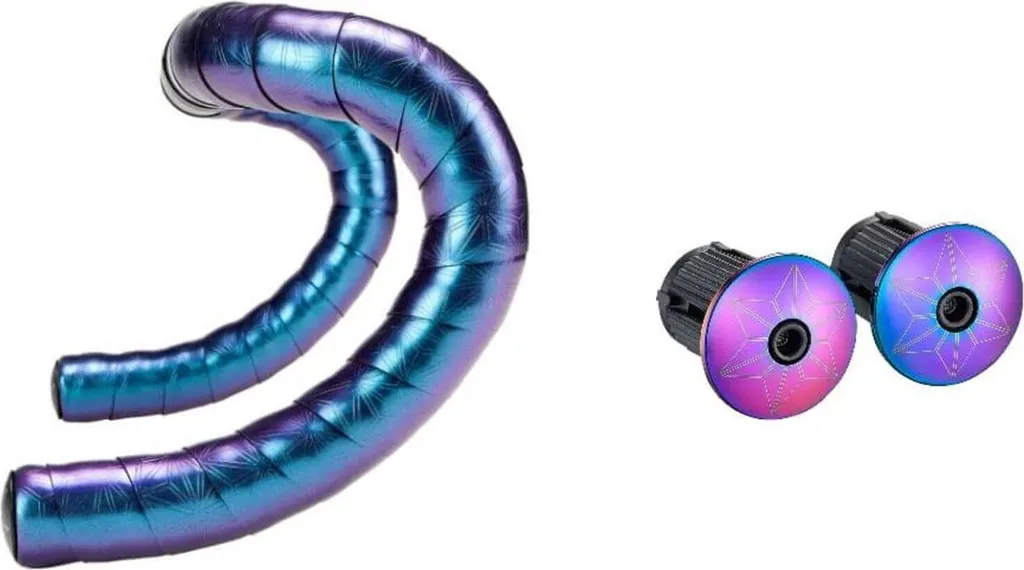 Ruban de guidon Supacaz Bling Bleu idéal pour cyclisme route et confort