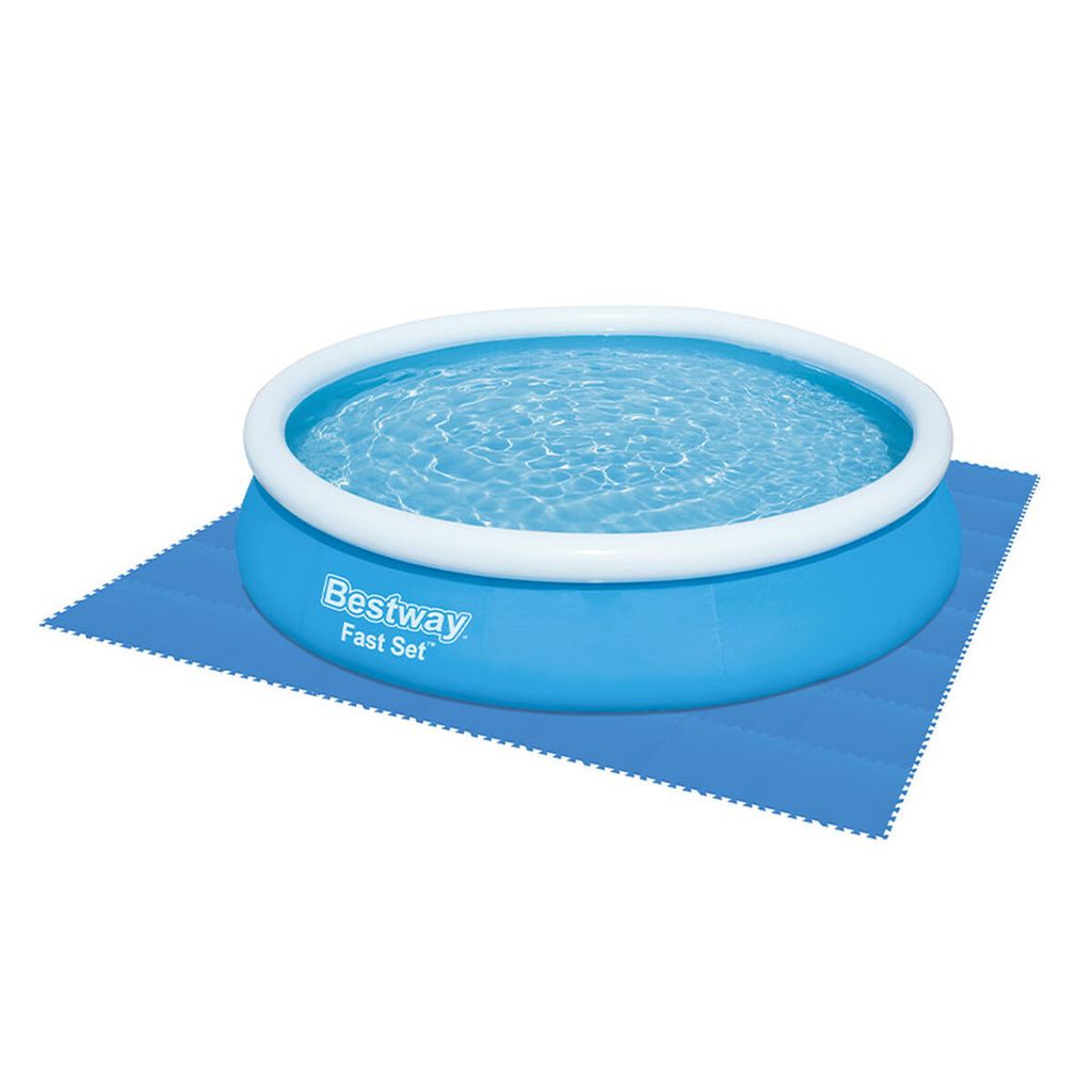 Bestway® Pool-Bodenschutzfliesen Set 9 Stück á 50 x 50 cm, Produktbild 