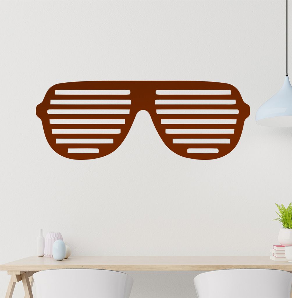 Kiwistar Skibrille Wandtattoo in 6 Größen - Wandaufkleber Wall Sticker - Dekoration, Küche, Wohnzimmer, Schlafzimmer, Badezimmer