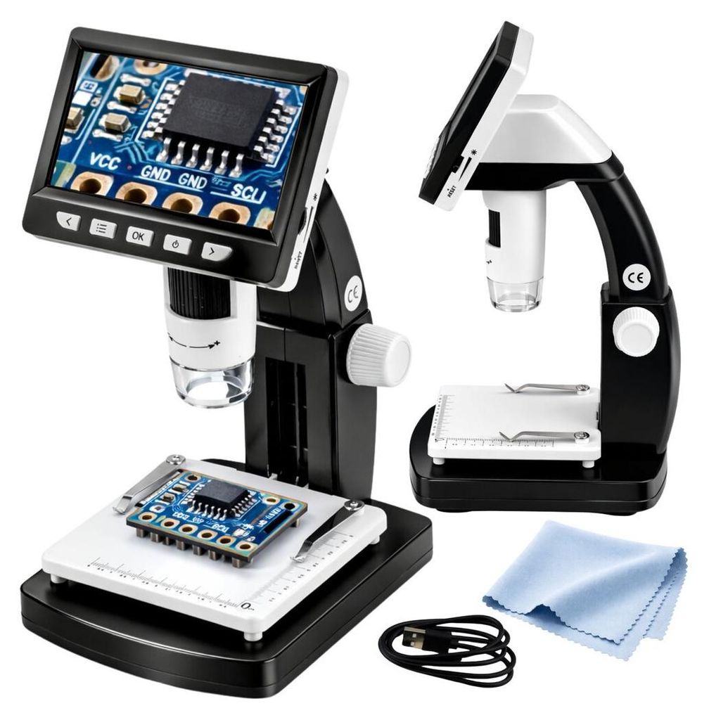 Microscope éducatif numérique avec écran LCD de 4,3 pouces Image du produit 