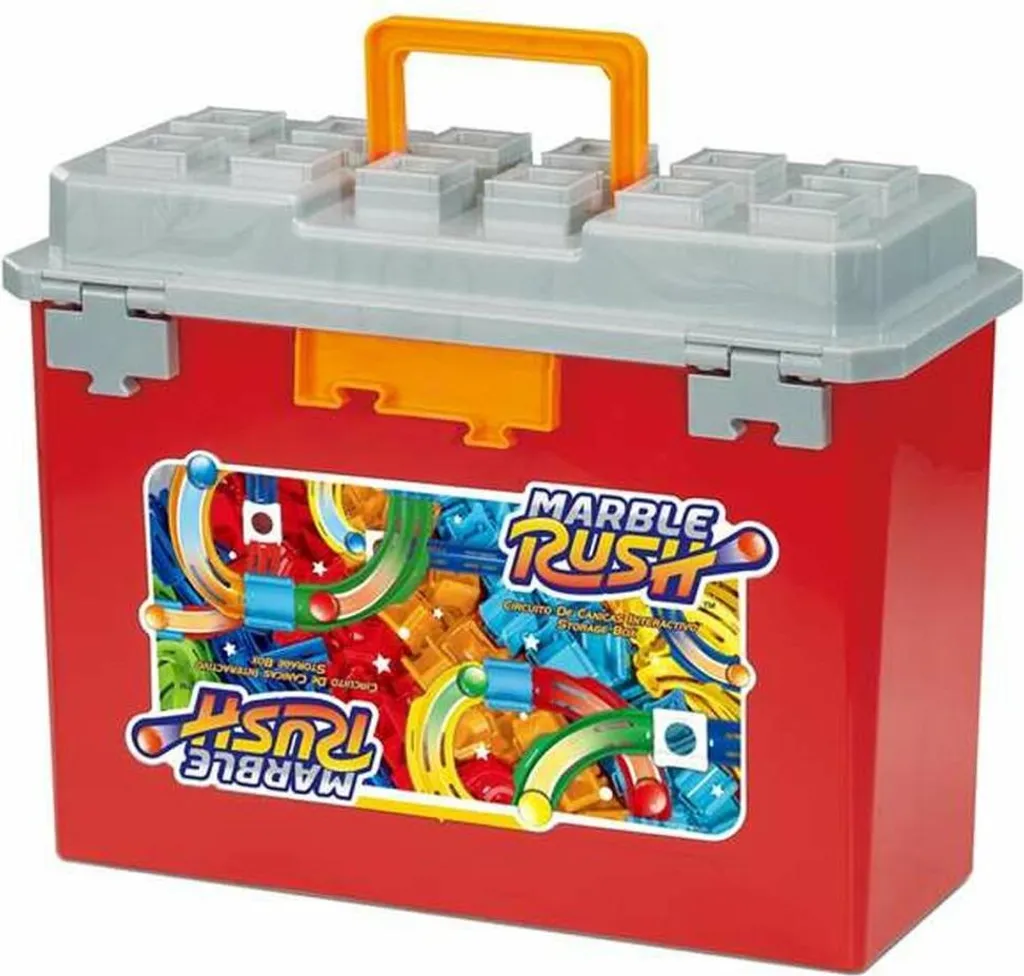 Jeu Marble Rush Storage Box Vtech avec 60 Pièces et Bac de Rangement Inclus