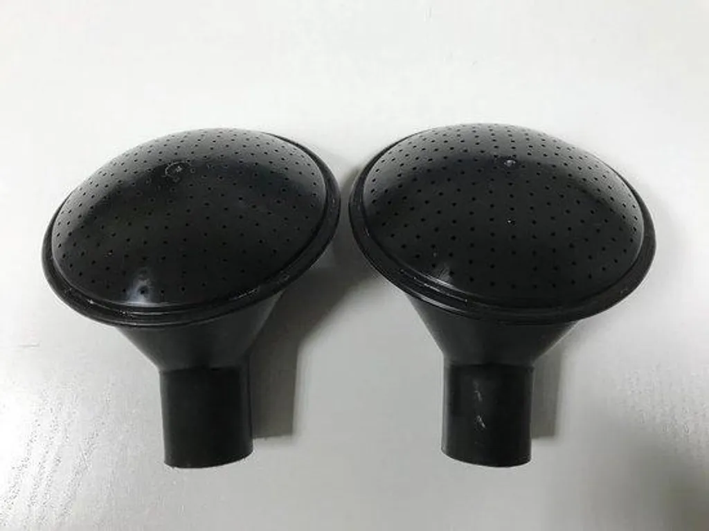 Tête de pulvérisation à jet fin noir pour arrosoir robuste - pack de 2