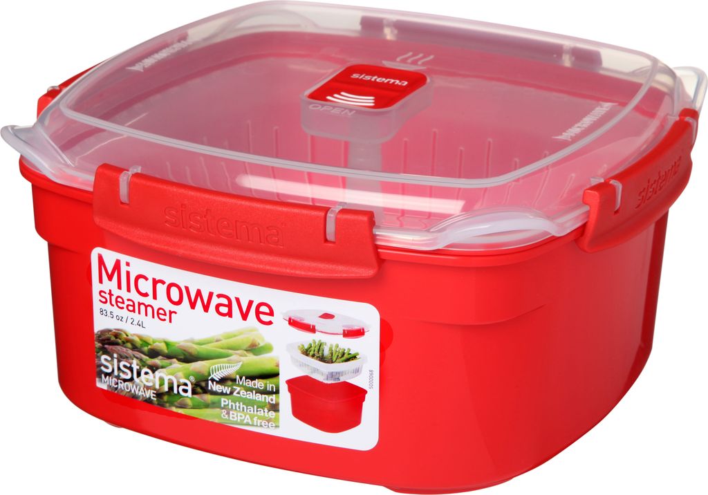 sistema® parowar mikrofalowy 10,5 cm wysokości czerwony 2,4 Zdjęcie produktu 