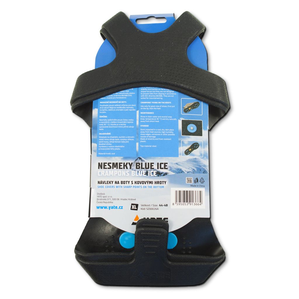 The back of the packaging for Yate Blue Ice Nesmeky.